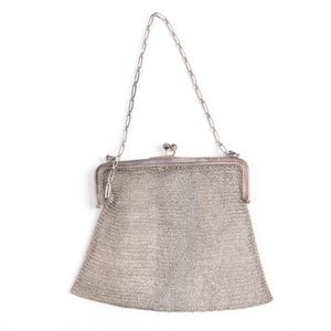 Vintage 800 Silver Mesh Evening Bag